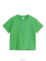 ARKET kleding 0DXJP1506 groente T-shirt met ronde hals kinderen