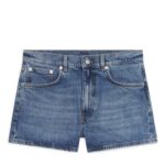 ARKET kleding 0DXJP150 blauw gewassen stretch-denimshort vrouwen