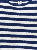 ARKET kleding 0DXJP1511 donkerblauw/wit donzige boxy-fit trui kinderen - Image 3