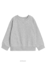 ARKET kleding 0DXJP1522 grijs gemêleerd sweatshirt van franse badstof kinderen