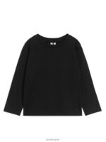 ARKET kleding 0DXJP1524 wit Zwart T-shirt met lange mouwen, set van 2 kinderen - Image 3
