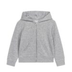 ARKET kleding 0DXJP1528 grijs gemêleerd hoodie met rits kinderen