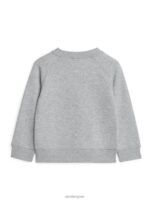 ARKET kleding 0DXJP1529 grijs gemêleerd Sweatshirt met ronde hals kinderen - Image 2