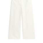 ARKET kleding 0DXJP152 wit wolk lage losse jeans vrouwen
