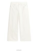 ARKET kleding 0DXJP152 wit wolk lage losse jeans vrouwen