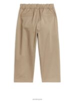 ARKET kleding 0DXJP1537 beige brede katoenen chino kinderen - Image 2