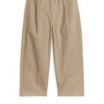 ARKET kleding 0DXJP1537 beige brede katoenen chino kinderen