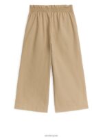 ARKET kleding 0DXJP1540 beige wijde katoenen broek kinderen - Image 2