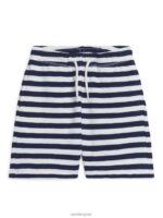ARKET kleding 0DXJP1542 donkerblauw/strepen getextureerde jersey short kinderen