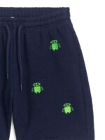 ARKET kleding 0DXJP1543 donkerblauw/robots robotgeborduurde sweatshorts kinderen - Image 3