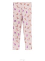 ARKET kleding 0DXJP1545 stoffig roze geribbelde legging kinderen - Image 2