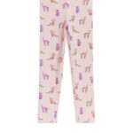 ARKET kleding 0DXJP1545 stoffig roze geribbelde legging kinderen