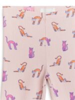ARKET kleding 0DXJP1545 stoffig roze geribbelde legging kinderen - Image 3