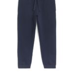 ARKET kleding 0DXJP1549 donkerblauw joggingbroek van franse badstof kinderen
