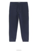 ARKET kleding 0DXJP1549 donkerblauw joggingbroek van franse badstof kinderen