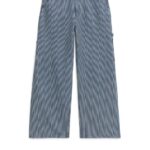 ARKET kleding 0DXJP154 hickory streep losse jeans van wilgenhout vrouwen