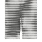 ARKET kleding 0DXJP1552 gebroken wit/zwart geribbelde fietsbroek kinderen