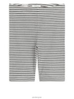 ARKET kleding 0DXJP1552 gebroken wit/zwart geribbelde fietsbroek kinderen