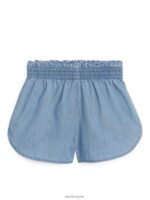 ARKET kleding 0DXJP1554 lichtblauw lyocell-denimshort kinderen