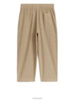 ARKET kleding 0DXJP1559 beige relaxte linnen broek kinderen - Image 2