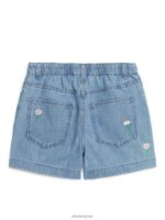 ARKET kleding 0DXJP1560 lichtblauw geborduurde denimshort kinderen - Image 2
