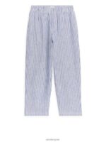 ARKET kleding 0DXJP1562 blauw/streep relaxte linnen broek kinderen