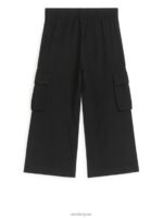 ARKET kleding 0DXJP1563 zwart Utility linnen broek kinderen - Image 2
