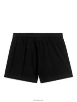 ARKET kleding 0DXJP1565 gebroken zwart relaxte jersey short kinderen - Image 2