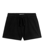 ARKET kleding 0DXJP1565 gebroken zwart relaxte jersey short kinderen