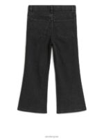 ARKET kleding 0DXJP1572 zwart gewassen uitlopende stretchjeans kinderen - Image 2