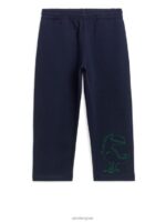 ARKET kleding 0DXJP1574 donkerblauw geborduurde joggingbroek kinderen