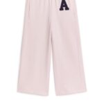 ARKET kleding 0DXJP1579 bleekroze varsity-joggingbroek kinderen