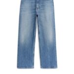 ARKET kleding 0DXJP157 blauw roze cropped rechte stretchjeans vrouwen