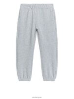ARKET kleding 0DXJP1580 grijs gemêleerd varsity-joggingbroek kinderen