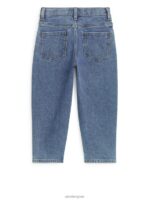 ARKET kleding 0DXJP1583 blauw gewassen taps toelopende stretchjeans kinderen - Image 2