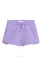 ARKET kleding 0DXJP1585 lila korte broek van badstof kinderen