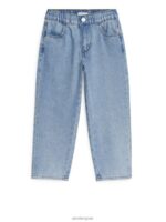 ARKET kleding 0DXJP1588 lichtblauw denim broek met trekkoord kinderen