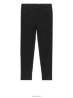 ARKET kleding 0DXJP1589 zwart legging van ribjersey kinderen - Image 2