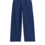 ARKET kleding 0DXJP158 donkerblauw leeuwerik losse jeans vrouwen