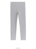 ARKET kleding 0DXJP1592 grijs gemêleerd legging van ribjersey kinderen - Image 2