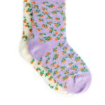 ARKET kleding 0DXJP1601 lila/wit jacquardsokken, 2 paar kinderen