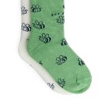 ARKET kleding 0DXJP1602 groen/wit/hommel jacquardsokken, 2 paar kinderen