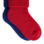 ARKET kleding 0DXJP1608 rood blauw sokken van wollen badstof kinderen