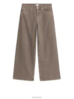 ARKET kleding 0DXJP160 donker beige wolk lage losse jeans vrouwen - Image 4