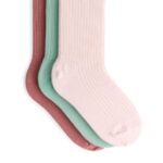 ARKET kleding 0DXJP1610 roze/groen ribgebreide sokken, 3 paar kinderen