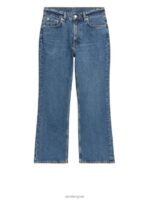 ARKET kleding 0DXJP161 blauw varen cropped uitlopende stretchjeans vrouwen - Image 3