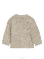 ARKET kleding 0DXJP1622 beige gemêleerd neps wollen trui kinderen - Image 2
