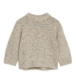 ARKET kleding 0DXJP1622 beige gemêleerd neps wollen trui kinderen