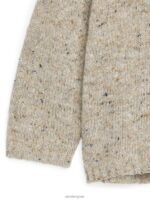 ARKET kleding 0DXJP1622 beige gemêleerd neps wollen trui kinderen - Image 3