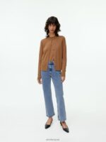 ARKET kleding 0DXJP162 lichtblauw varen cropped uitlopende stretchjeans vrouwen - Image 2